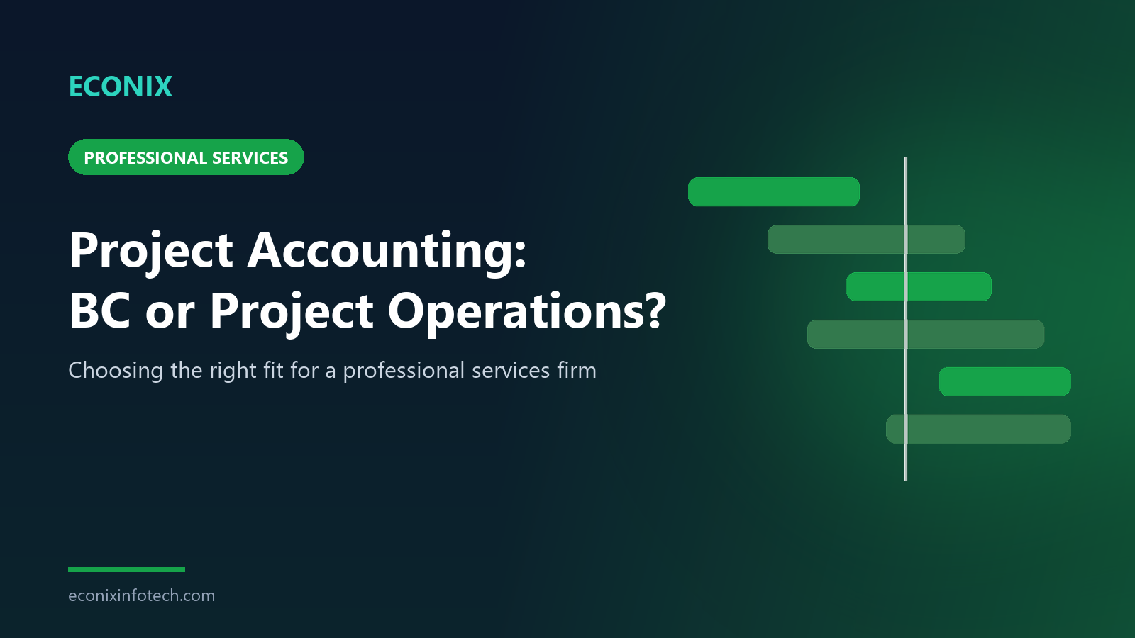 Project Accounting for Professional Services Firms: Business Central or Dynamics 365 Project Operations?